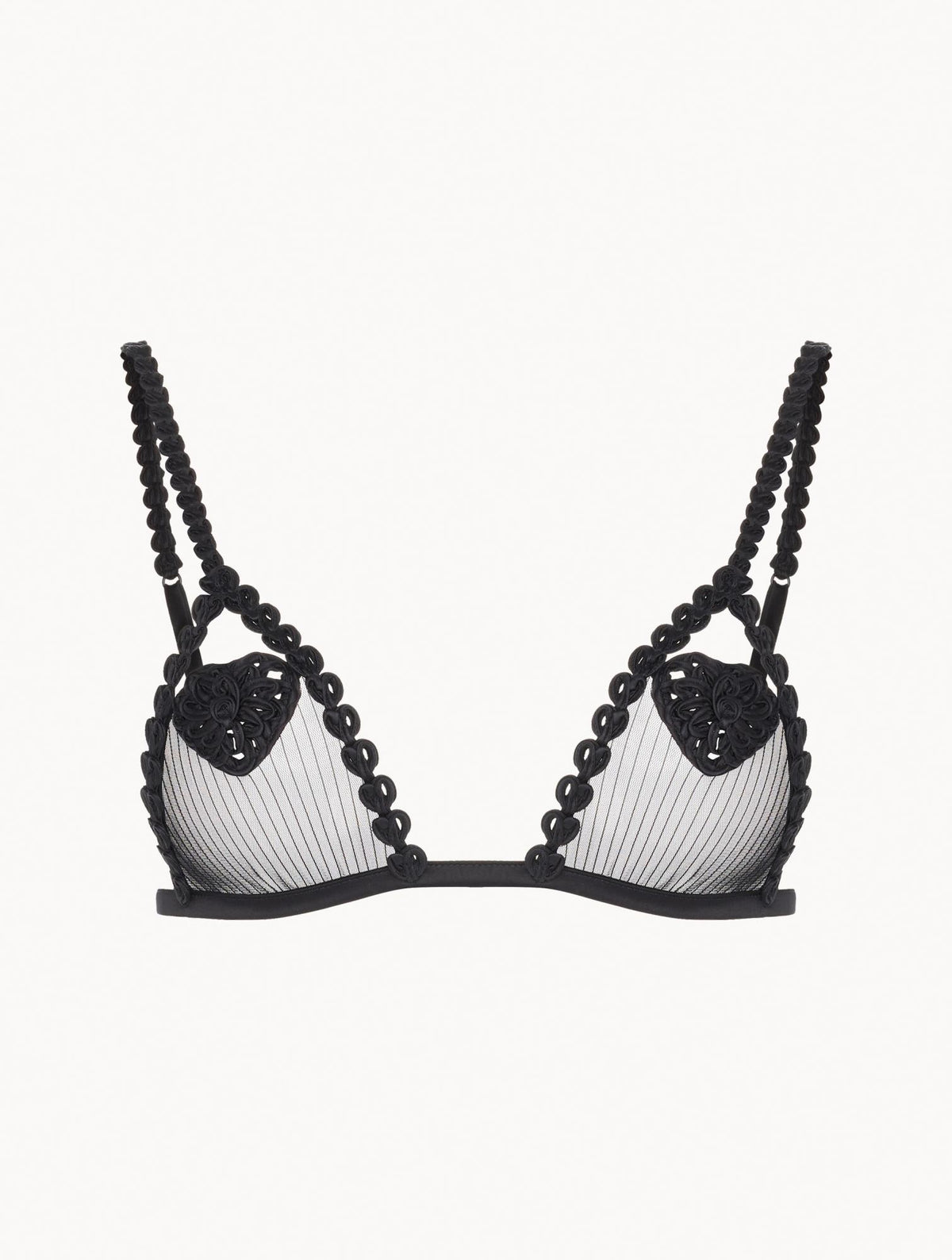 Triangle Bra Pure Black