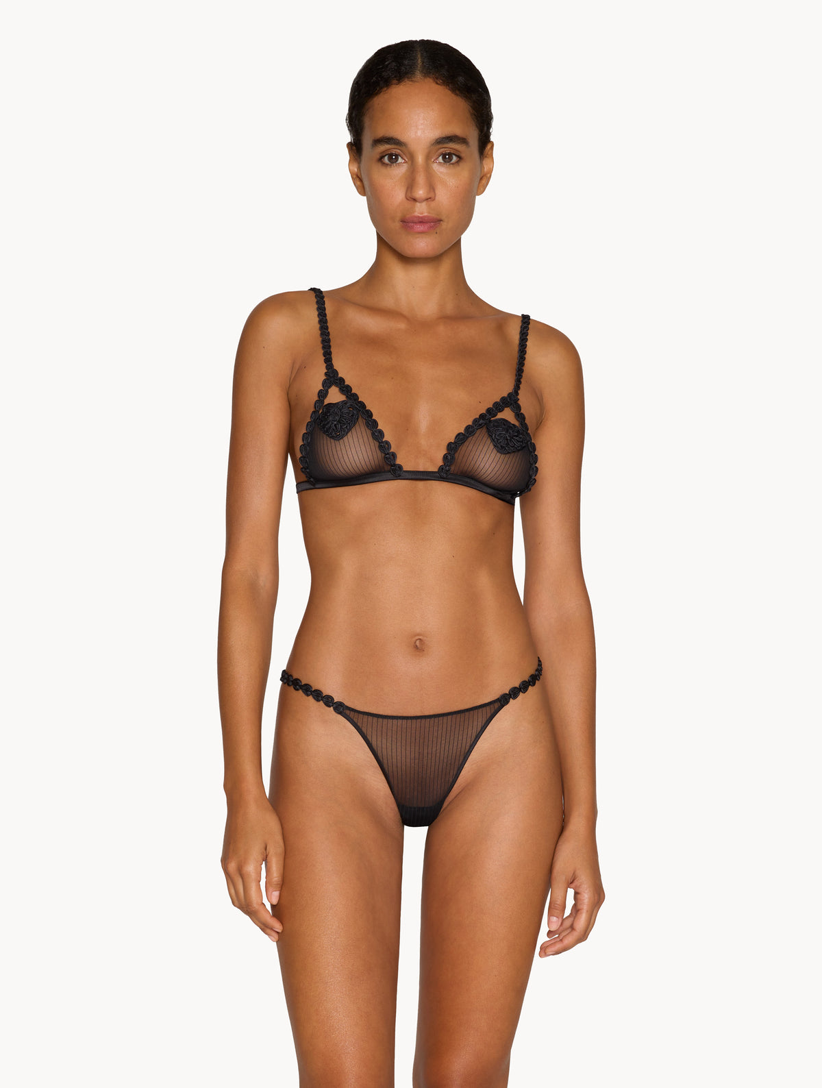 Triangle Bra Pure Black