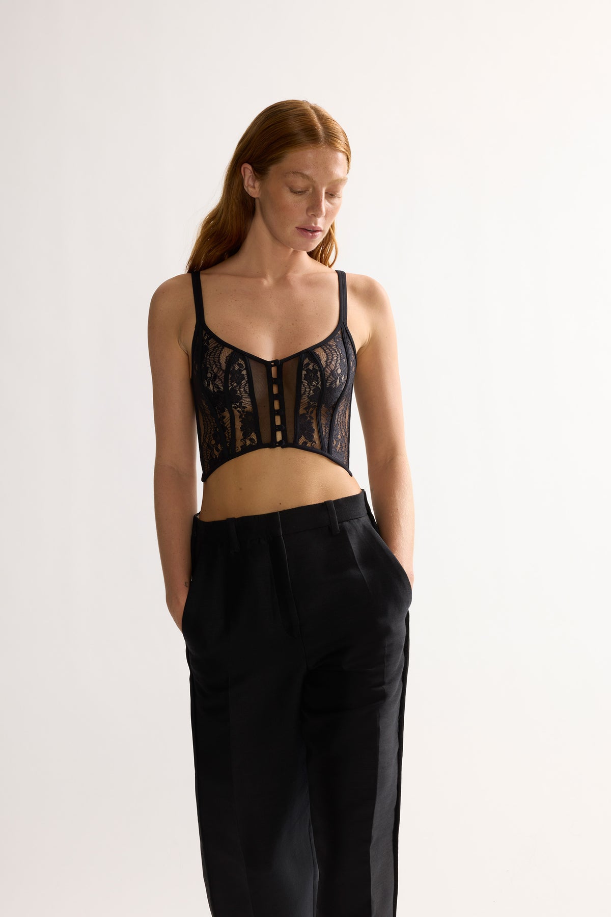 Bustier corto Tuxedo Moon