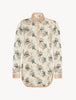 Floral patterned shirt on a white background