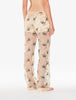 Floral pajama set on a white background