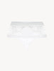 Shape Allure White high-waist thong with Chantilly lace