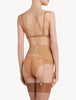 Shape Allure Beige Sculpting Suspender with Chantilly Lace