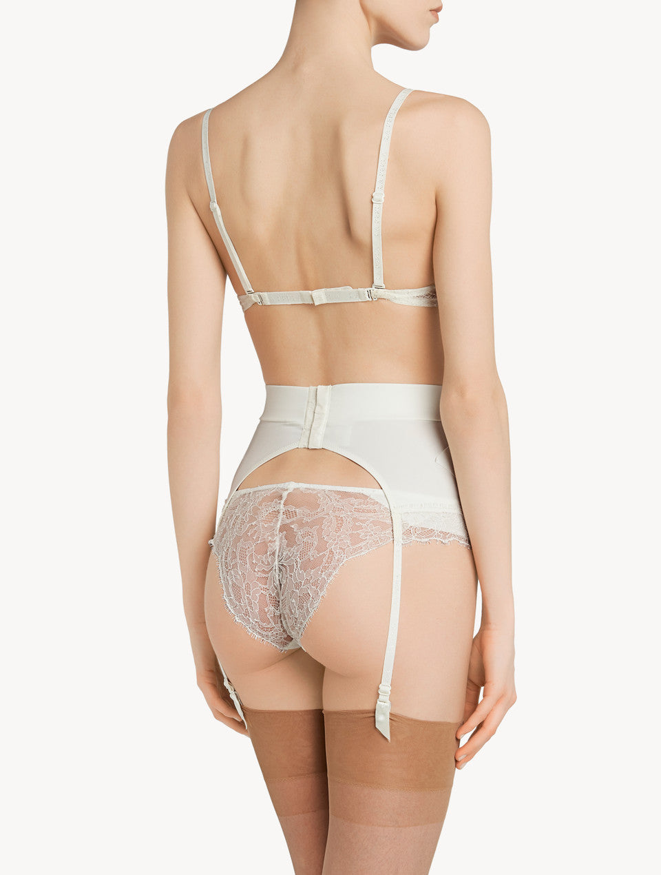 Shape Allure White formender Strapsgürtel mit Chantilly-Spitze