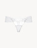 Shape Allure Tanga bianco in Lycra con pizzo Chantilly