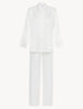 SILK White silk pajama set