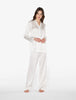 SILK White silk pajama set