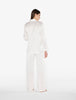 SILK White silk pajama set