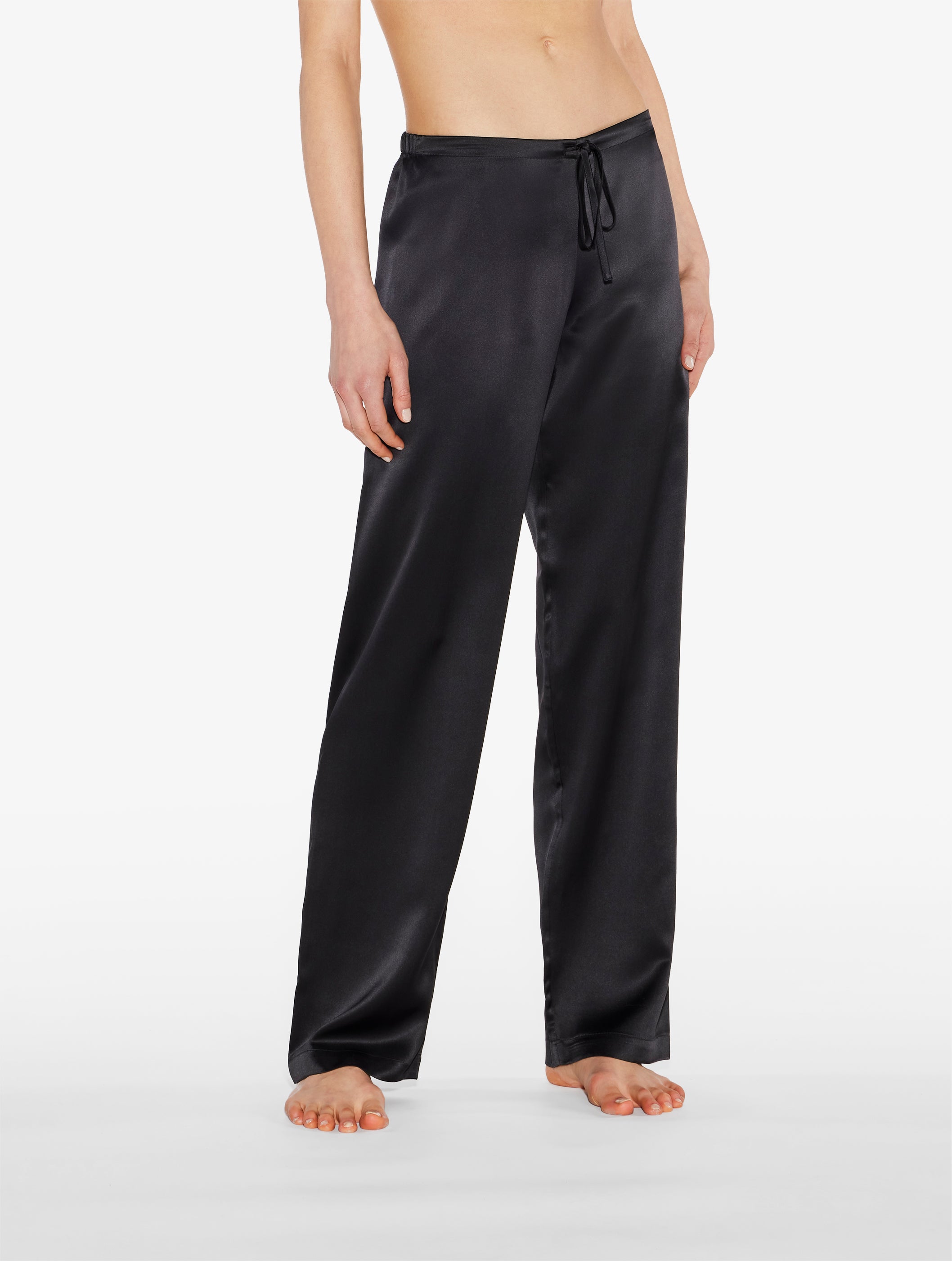 SILK Pigiama lungo colore Nero