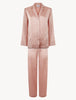 SILK Powder pink silk pajama set
