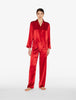 SILK Garnet silk pajama set
