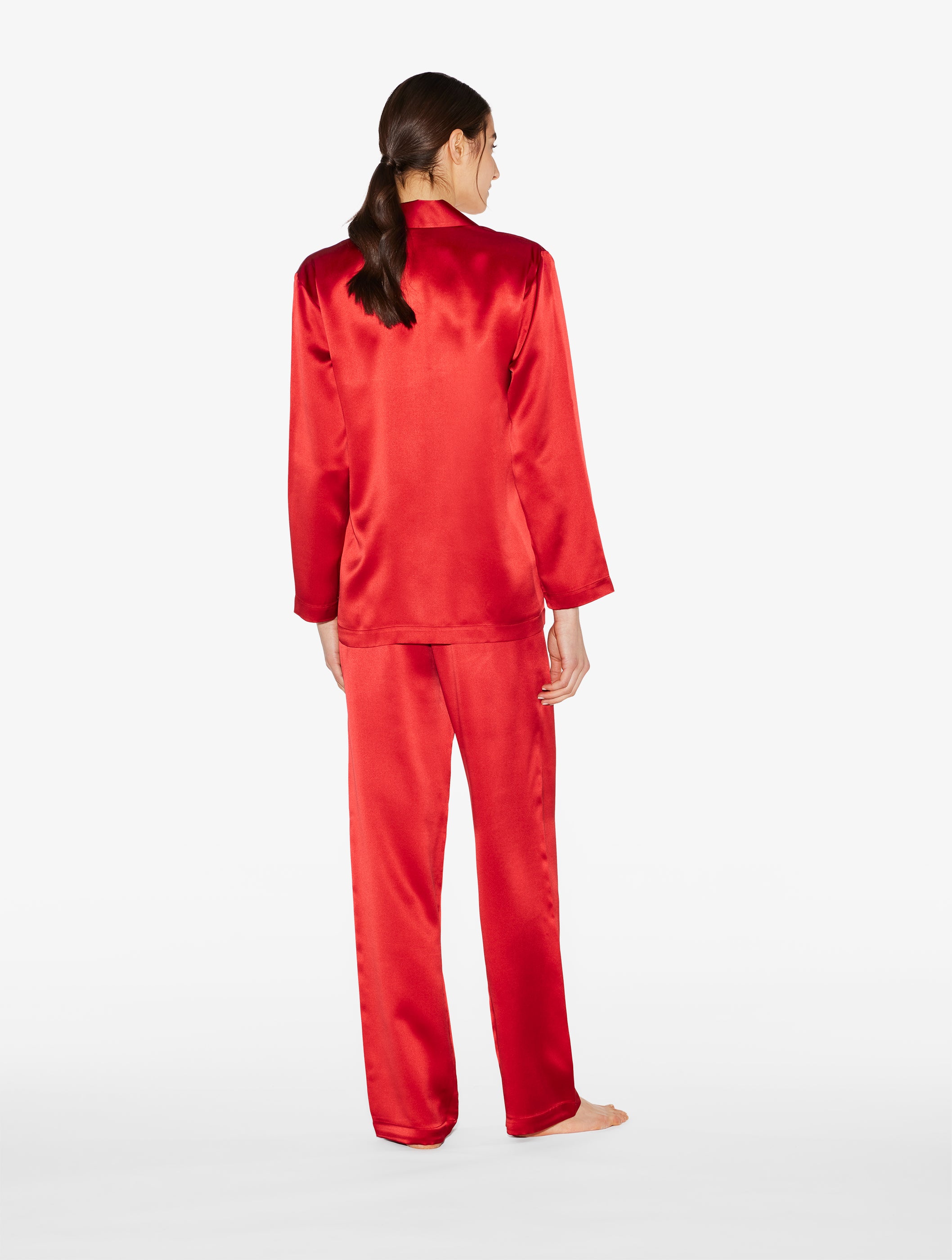Silk Garnet Seidenpyjama-Set