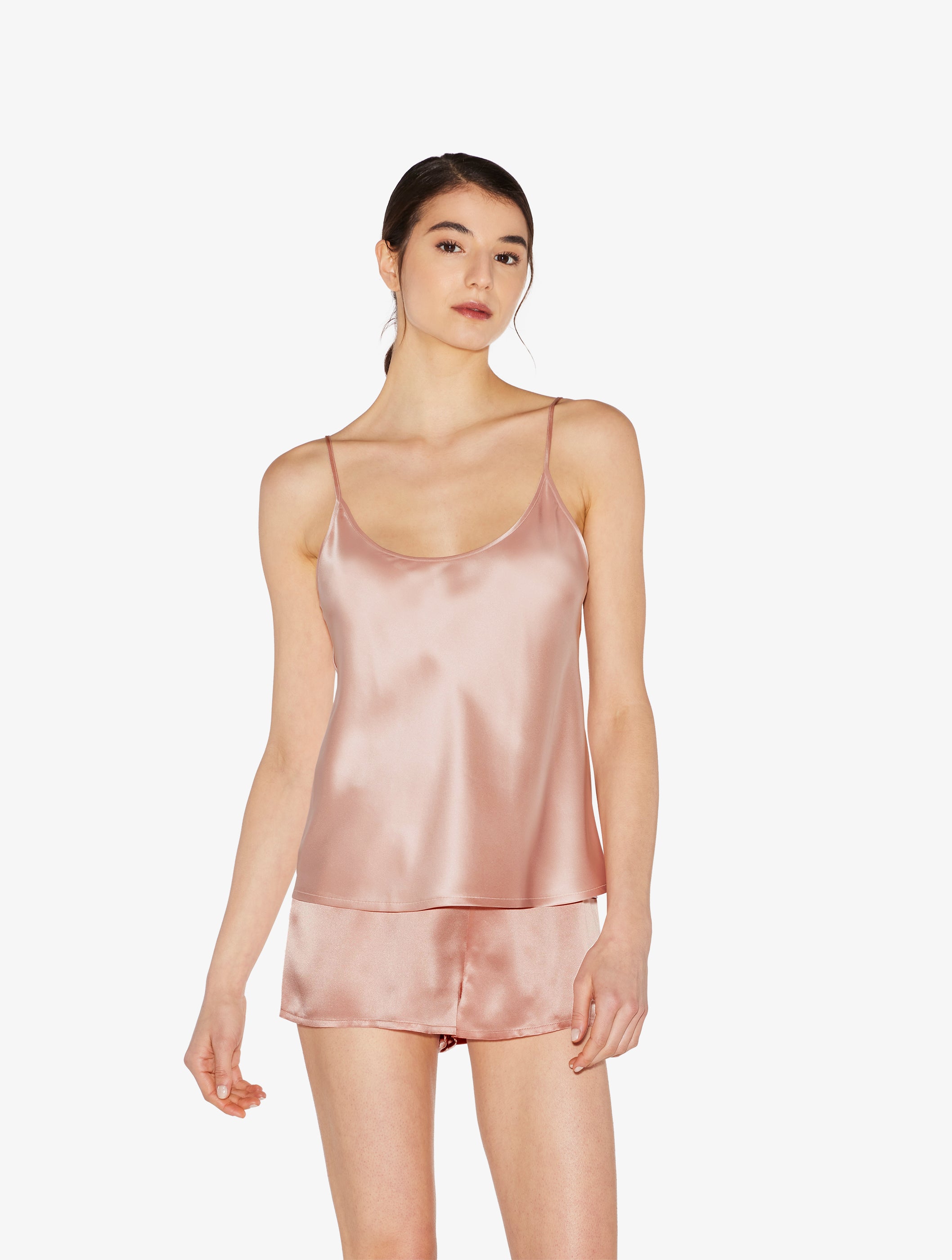 SILK Top colore rosa cipria