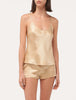 Silk pantaloncini beige