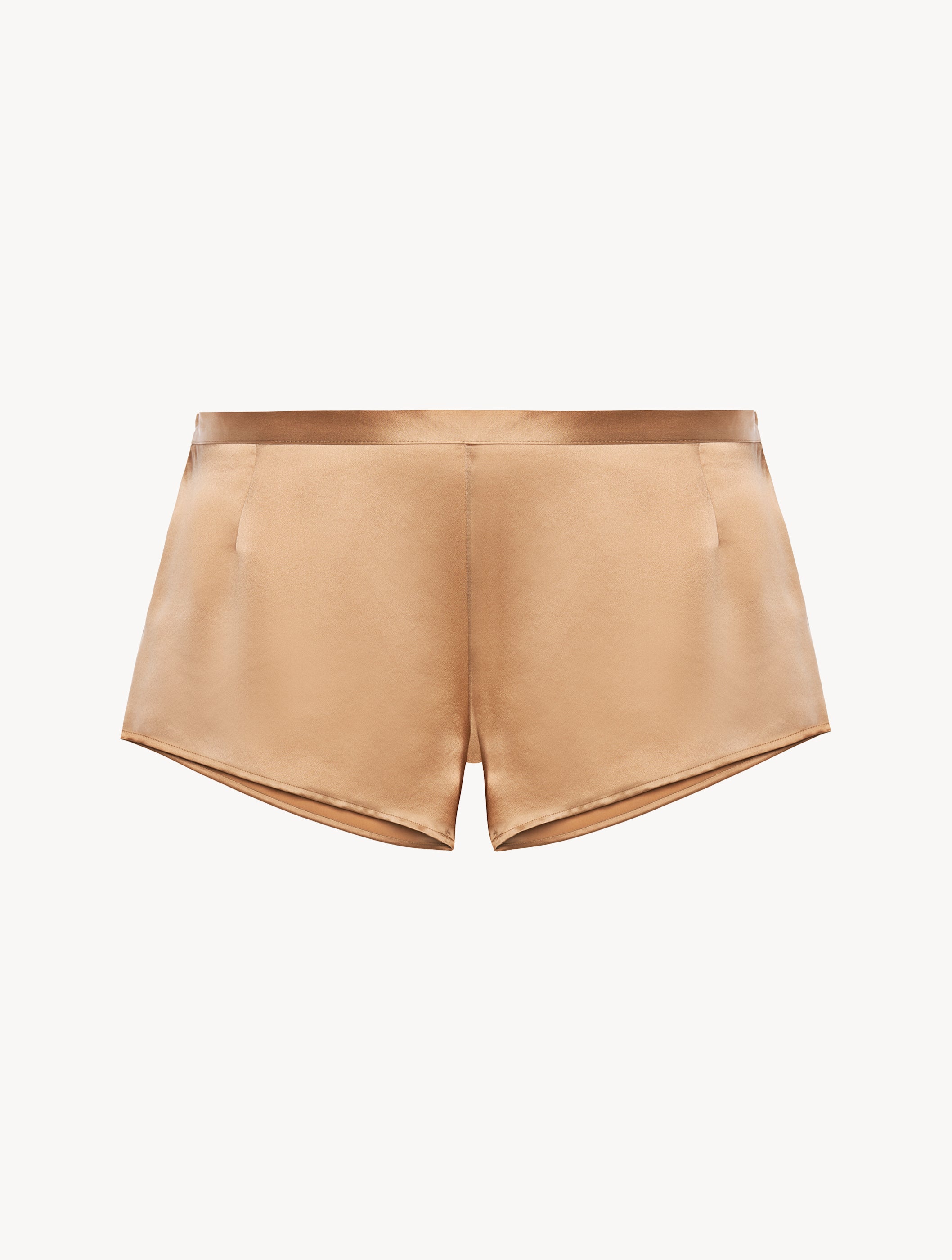 Silk shorts caramel