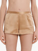 Silk shorts caramel