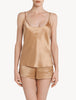 Silk shorts caramel