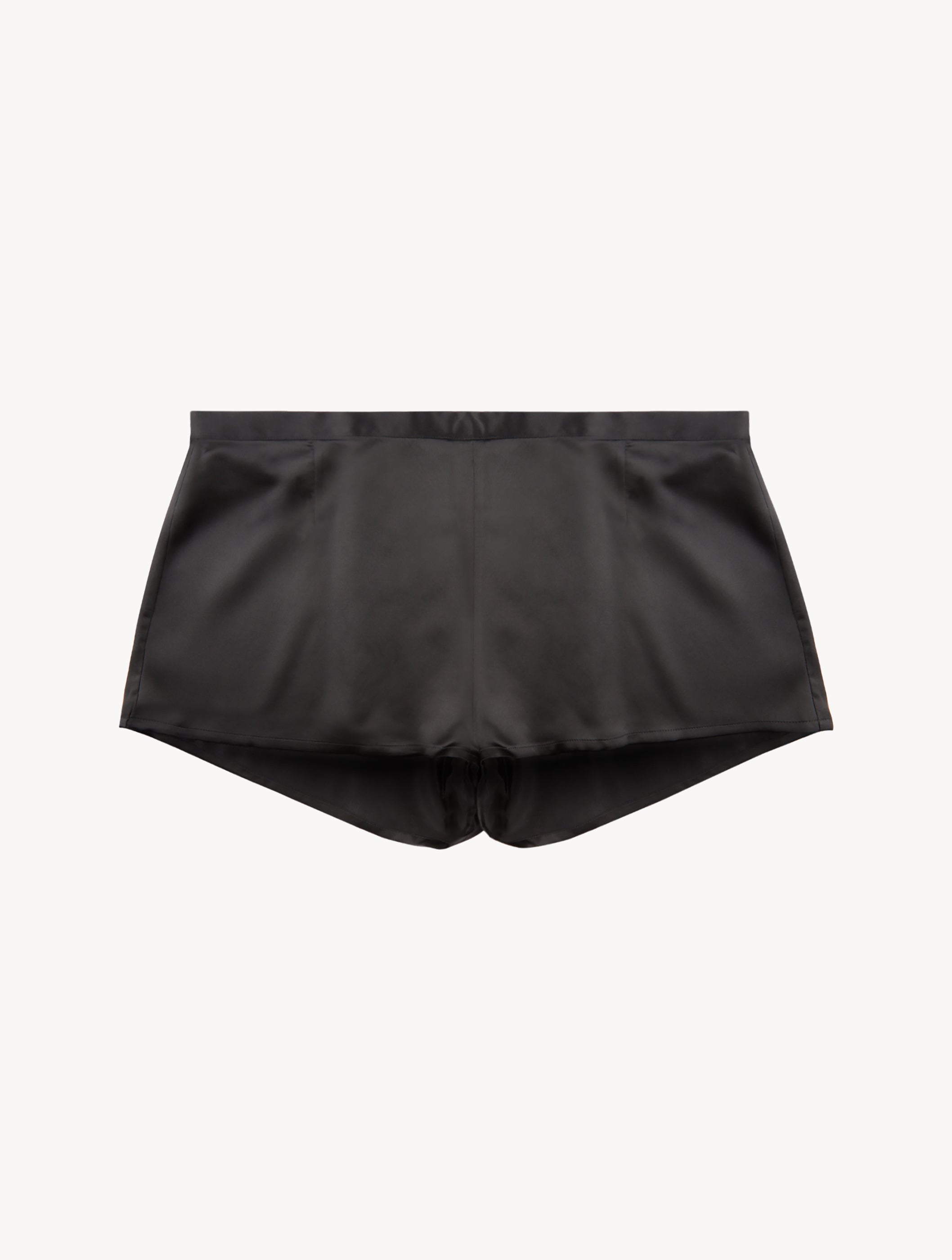 Silk Black Pajama Shorts