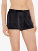 Silk Black Pajama Shorts