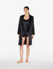 Silk Black Pajama Shorts