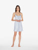 Silk Camicia da Notte Corta colore Azzurro