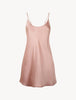 Silk Camicia da Notte Corta colore rosa cipria