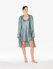 Silk Camicia da Notte Corta colore Verde Ghiaccio