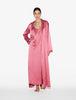 Silk Camicia da Notte Lunga colore Rosa