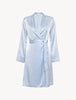 Silk Azure Short Peignoir