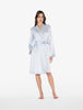 Silk Azure Short Peignoir