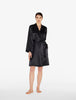 Silk Black Short Robe