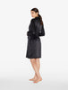 Silk Black Short Robe