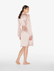 Silk Power Pink Short Peignoir