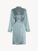 Silk Frosty Green Short Robe
