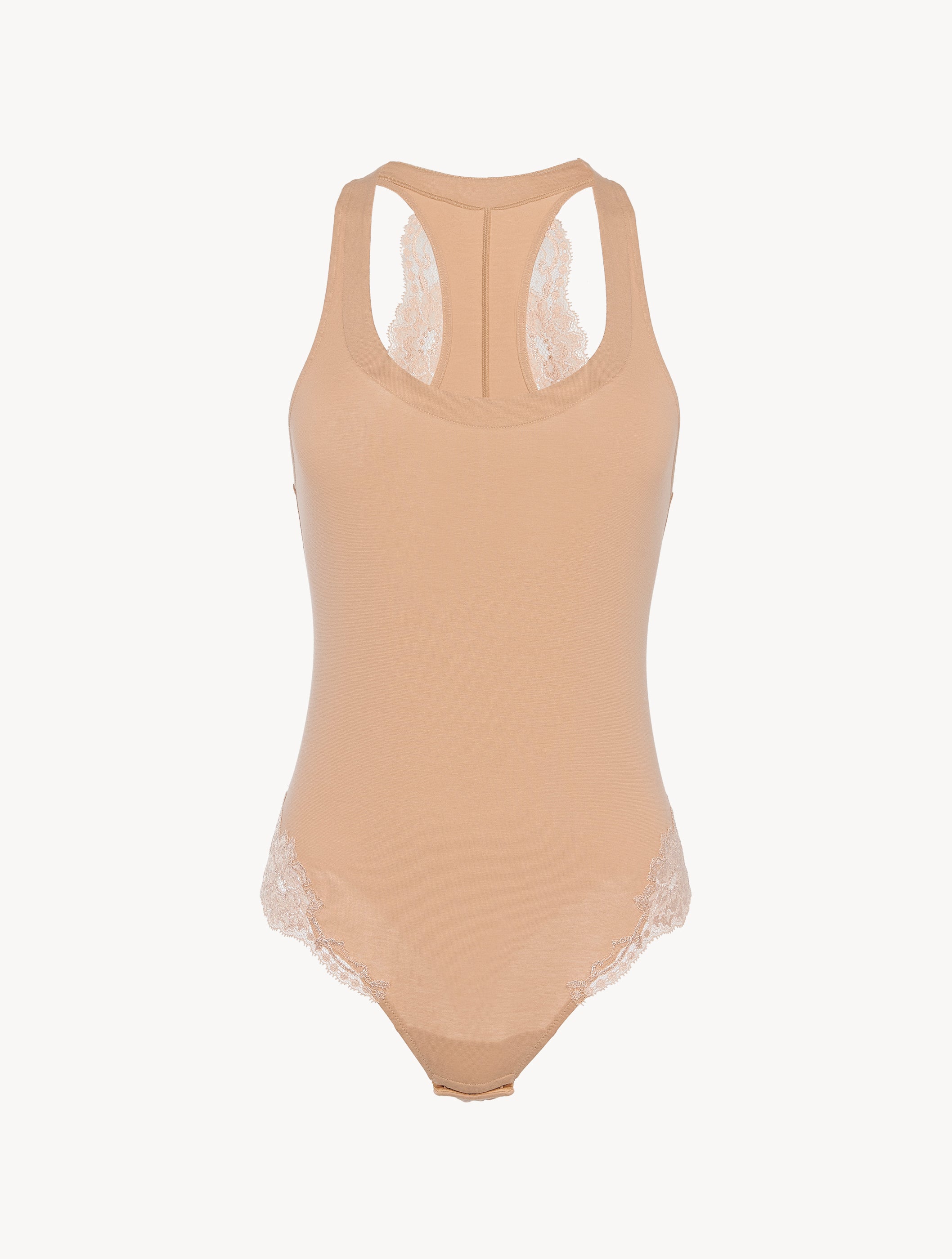 Souple Beige cotton bodysuit