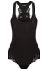 Souple Black cotton bodysuit