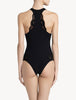 Souple Black cotton bodysuit