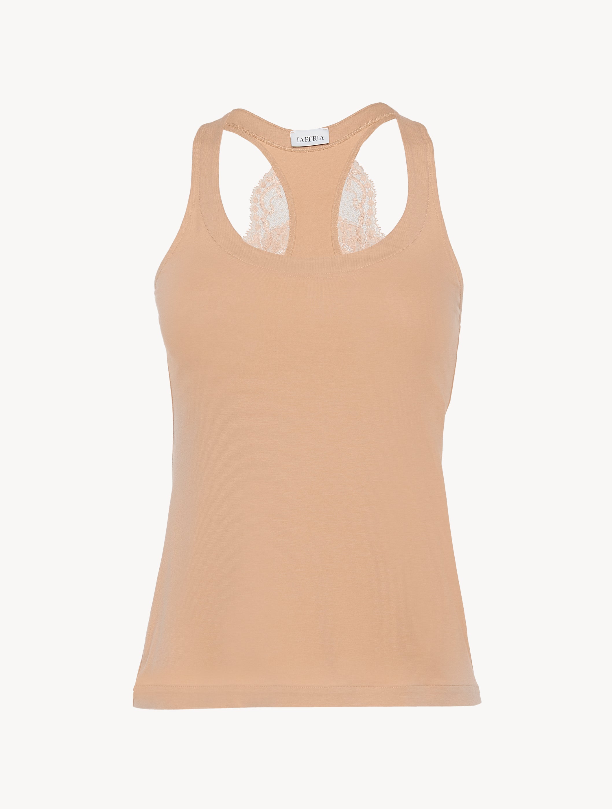 Souple Beige cotton vest top