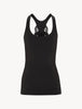 Souple Black cotton vest top
