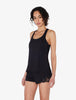 Souple Black cotton vest top