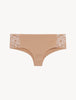 Souple Shorty in Pizzo Leavers in Colore Beige