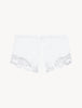 Pantalones cortos de algodón blanco Souple para dormir
