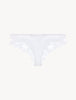 Souple White cotton brazilian briefs