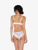 Souple White cotton brazilian briefs