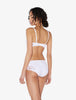 Souple White cotton mid-rise briefs