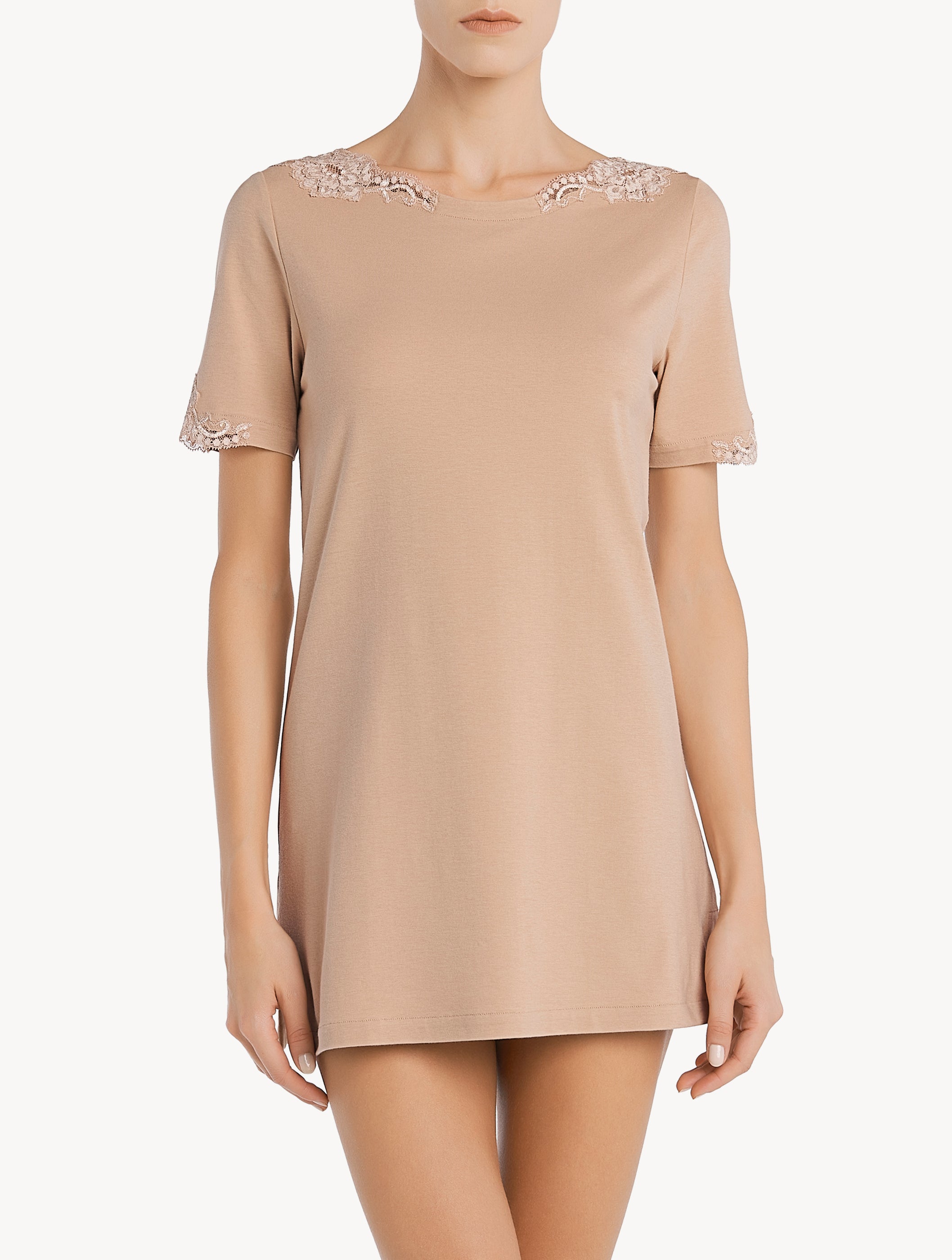Souple Beige cotton T-shirt