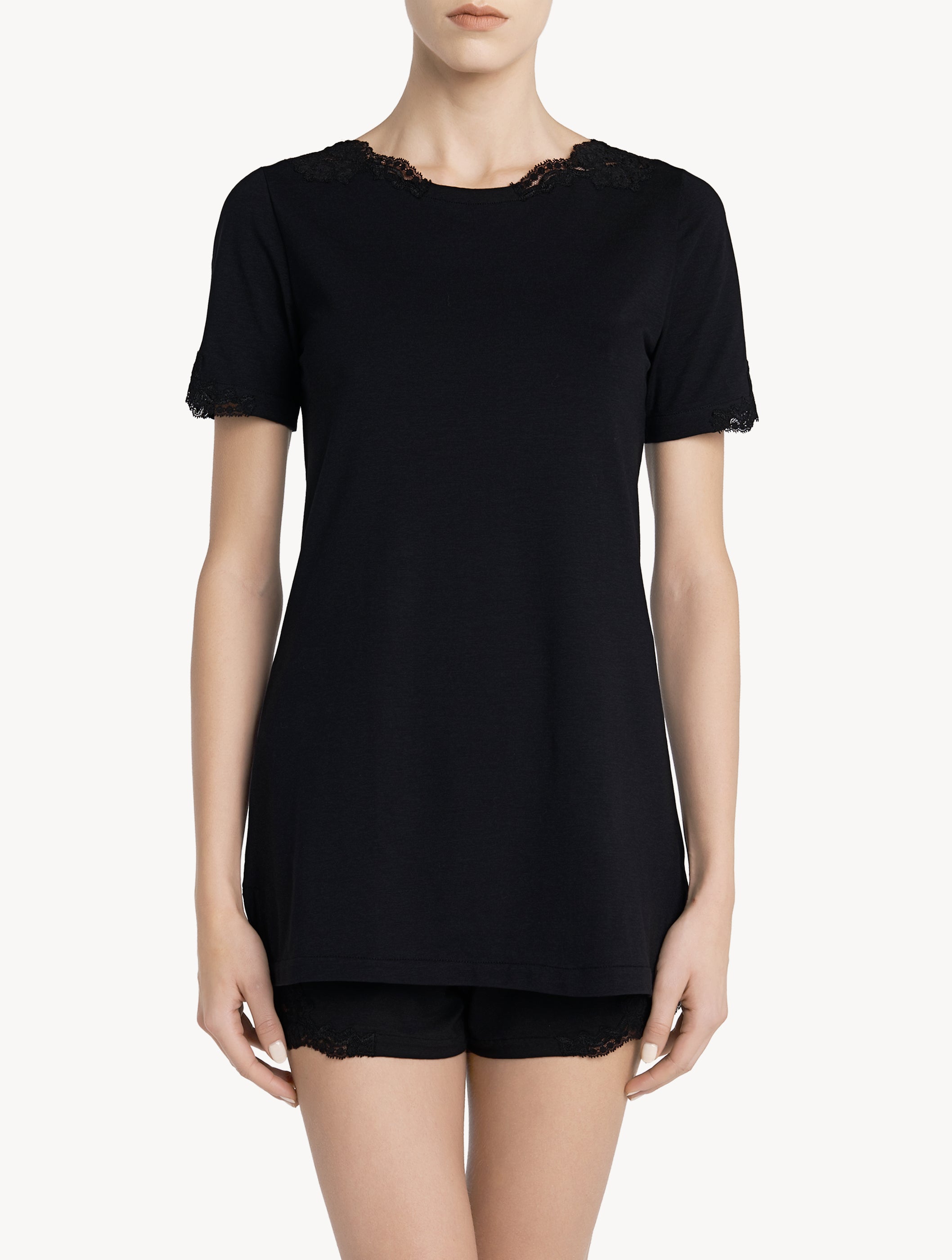 Souple Black cotton T-shirt