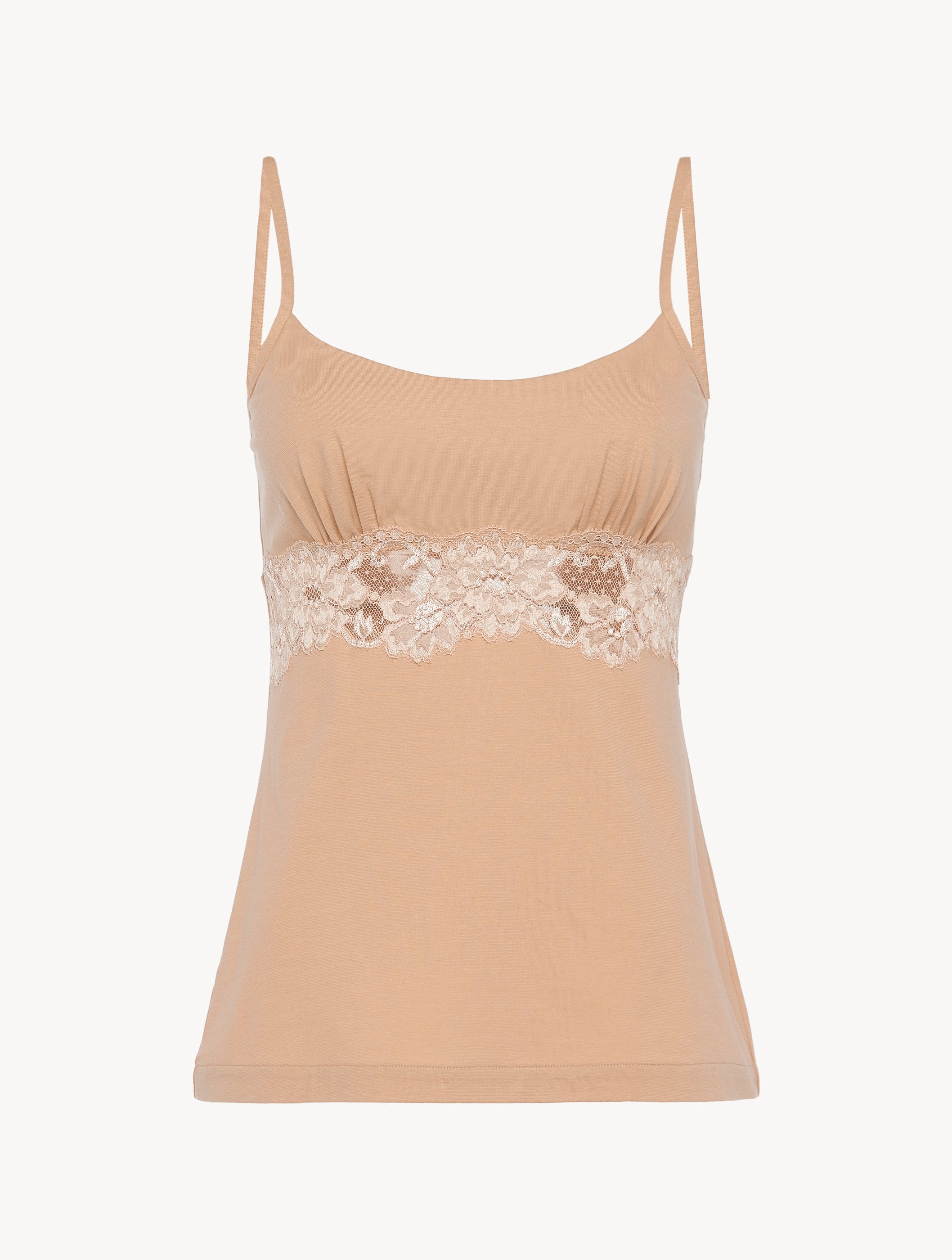 Souple Beige cotton vest top