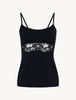 Souple Black cotton vest top
