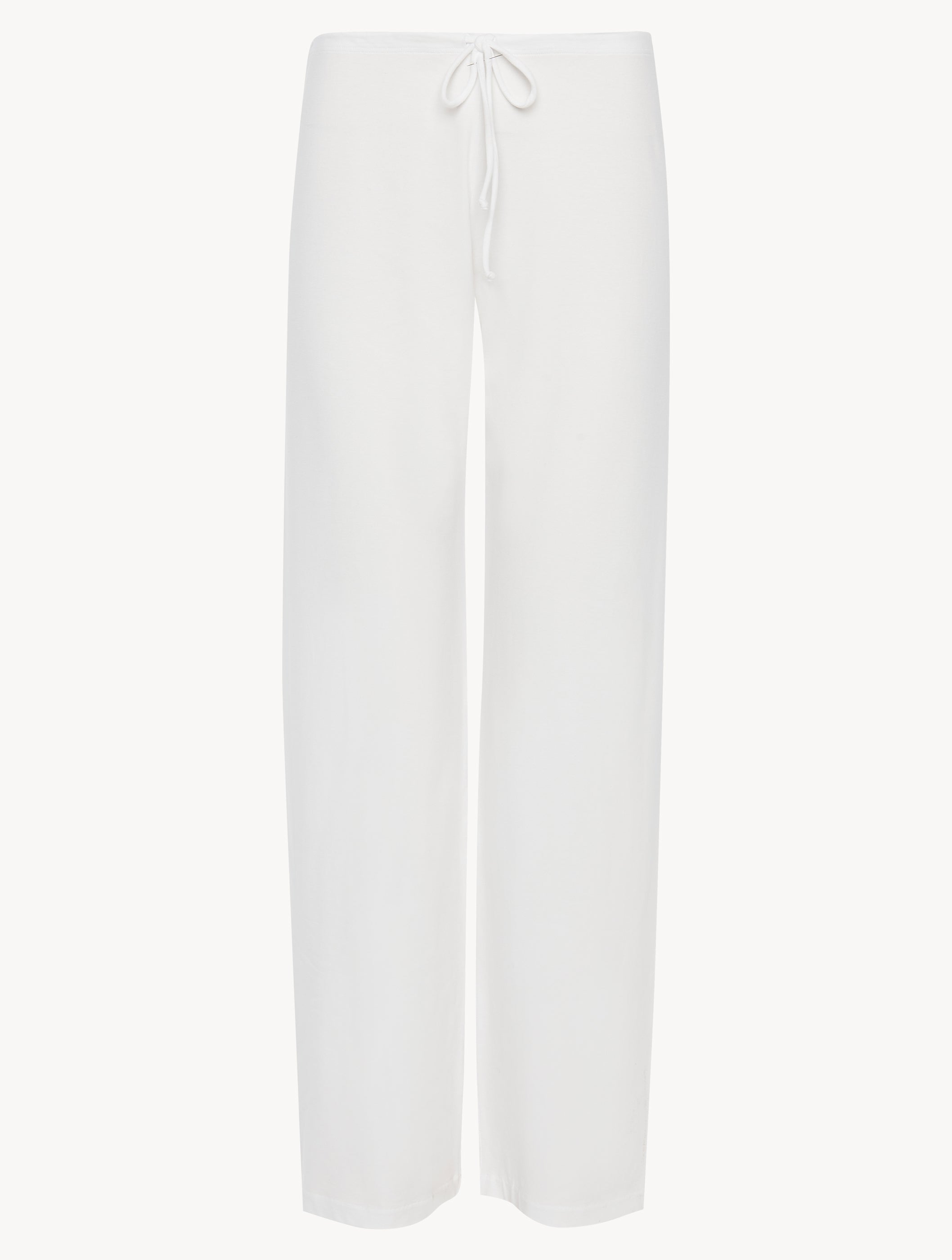 Pantalones de punto de algodón blanco Souple